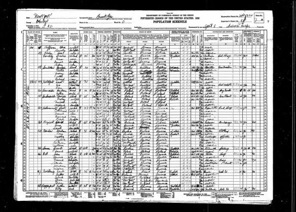 Sarah Goldfarb 1930 US census 