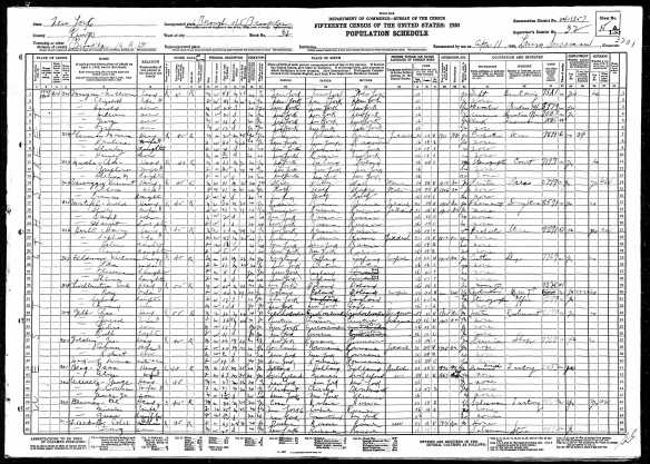 Harry Hecht and family 1930 US census Year: 1930; Census Place: Brooklyn, Kings, New York; Roll: 1522; Page: 15A; Enumeration District: 1357; Image: 271.0; FHL microfilm: 2341257