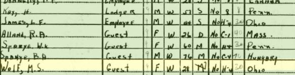 Howard Kay and Spanye family on 1940 US census Year: 1940; Census Place: Miami Beach, Dade, Florida; Roll: T627_581; Page: 83B; Enumeration District: 13-38B