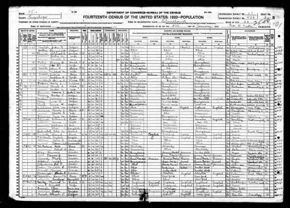 Howard and Vernon Katzenstein 1920 US census Year: 1920; Census Place: Cleveland Ward 22, Cuyahoga, Ohio; Roll: T625_1371; Page: 2B; Enumeration District: 433; Image: 988 